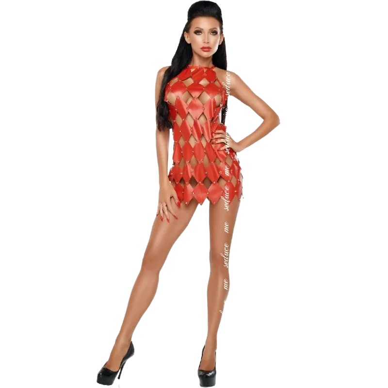 ME-SEDUCE - GWEN VESTIDO ESPALDA DESCUBIERTA ROJO