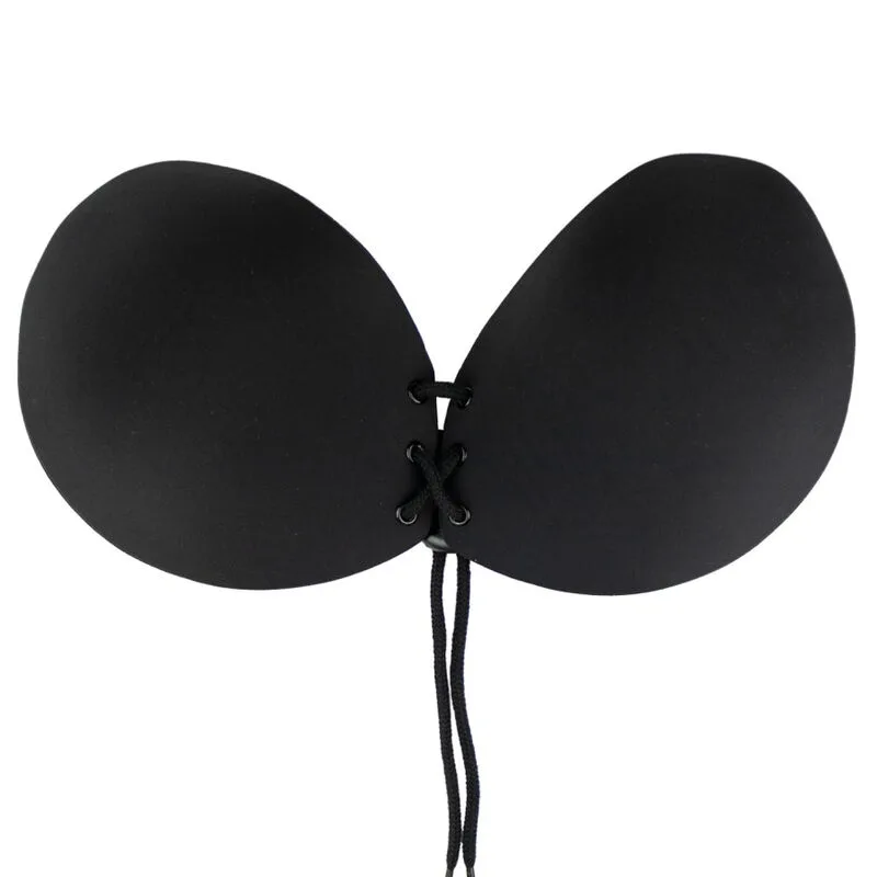 BYE-BRA - SUJETADOR ADHESIVO ENTRELAZADO NEGRO