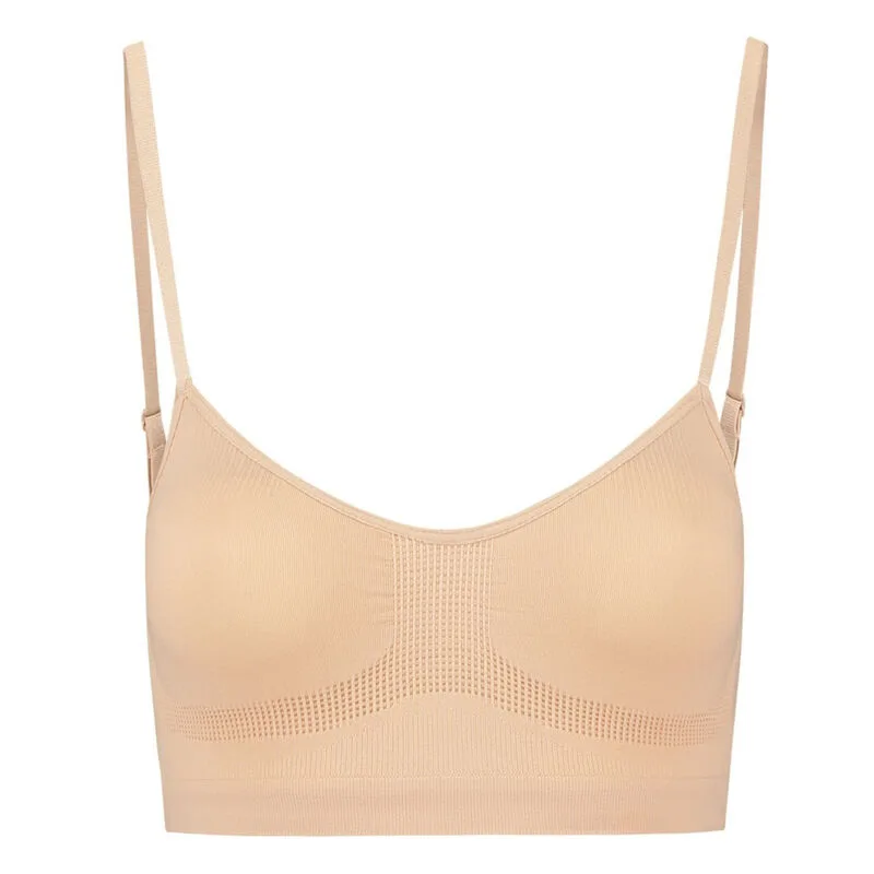 BYE-BRA - MEDIUM CONTROL SUJETADOR SIN COSTURAS BEIGE TALLA
