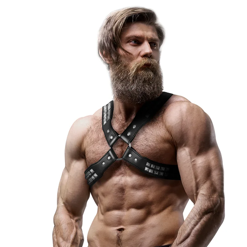 ARNÉS ECOPIEL PECHO CRUZADO CON REMACHES HOMBRE