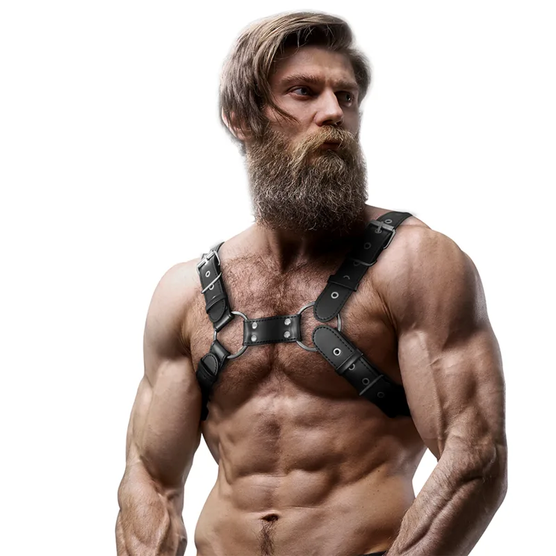 ARNÉS BULLDOG AJUSTABLE ECOPIEL PECHO HOMBRE