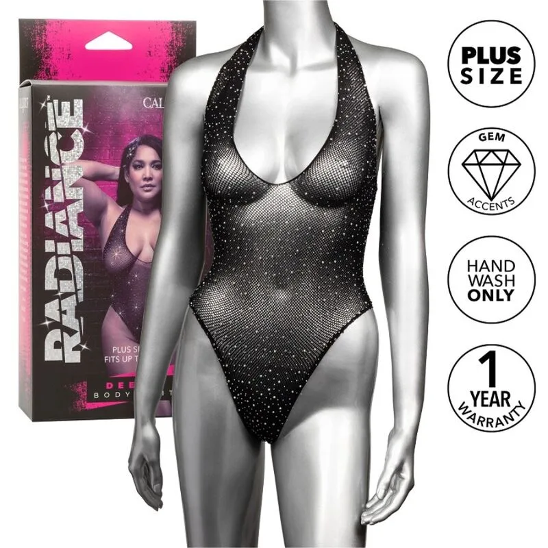 RADIANCE BODY CON ESCOTE EN V PROFUNDO PEDRERÍA TALLA GRANDE