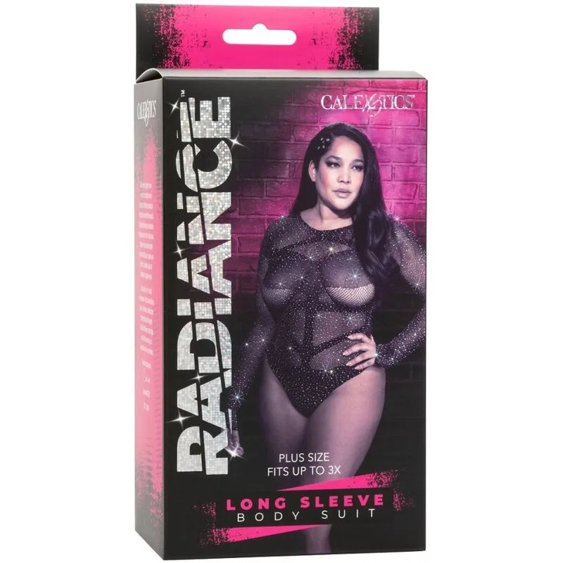 RADIANCE BODY DE MANGA LARGA PEDRERÍA TALLA GRANDE