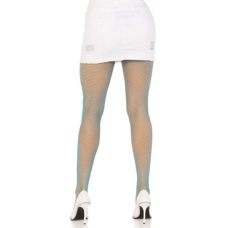 PANTIMEDIAS REJILLA LYCRA AZUL