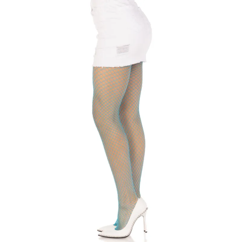 PANTIMEDIAS REJILLA LYCRA AZUL