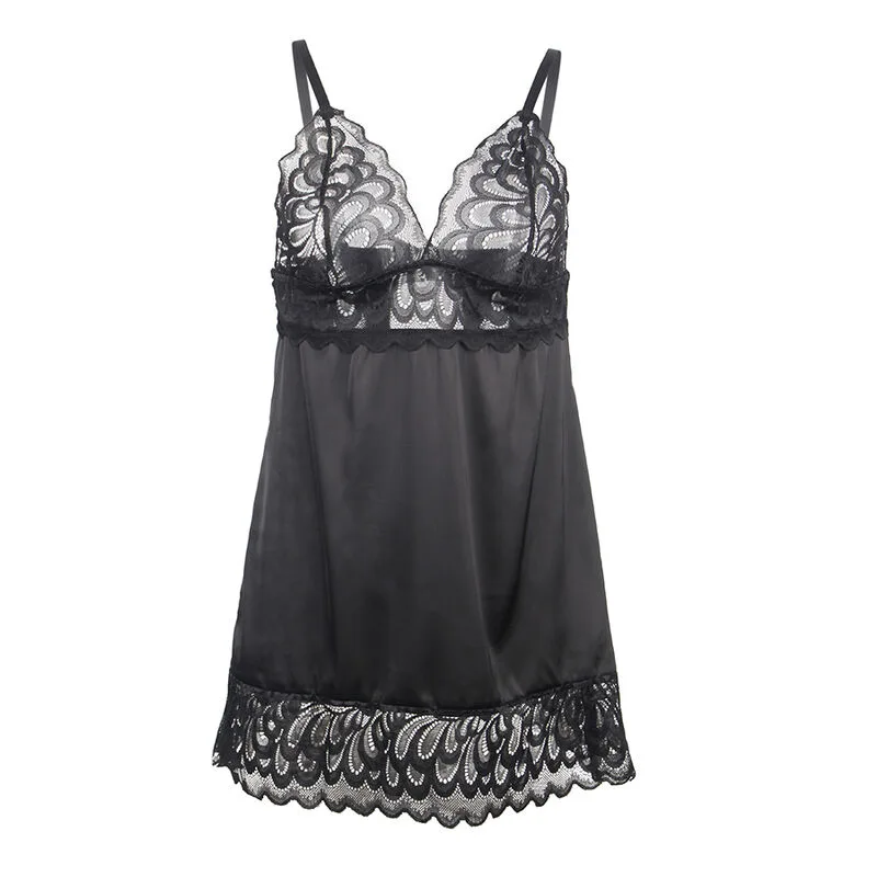 BABYDOLL CON ESTAMPADO FLORAL PECHO NEGRO
