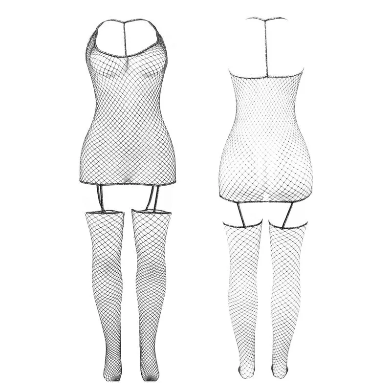 951955 BODYSTOCKING DE REJILLA BRILLANTE TALLA ÚNICA