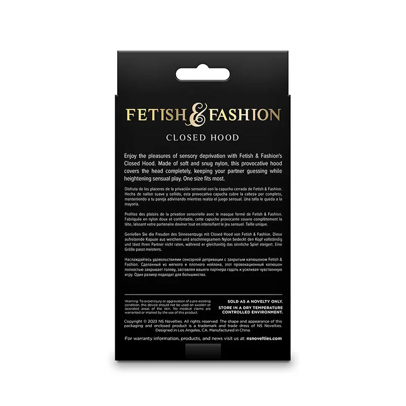 FETISH & FASHION PASAMONTAÑAS COMPLETO NYLON BLANCO