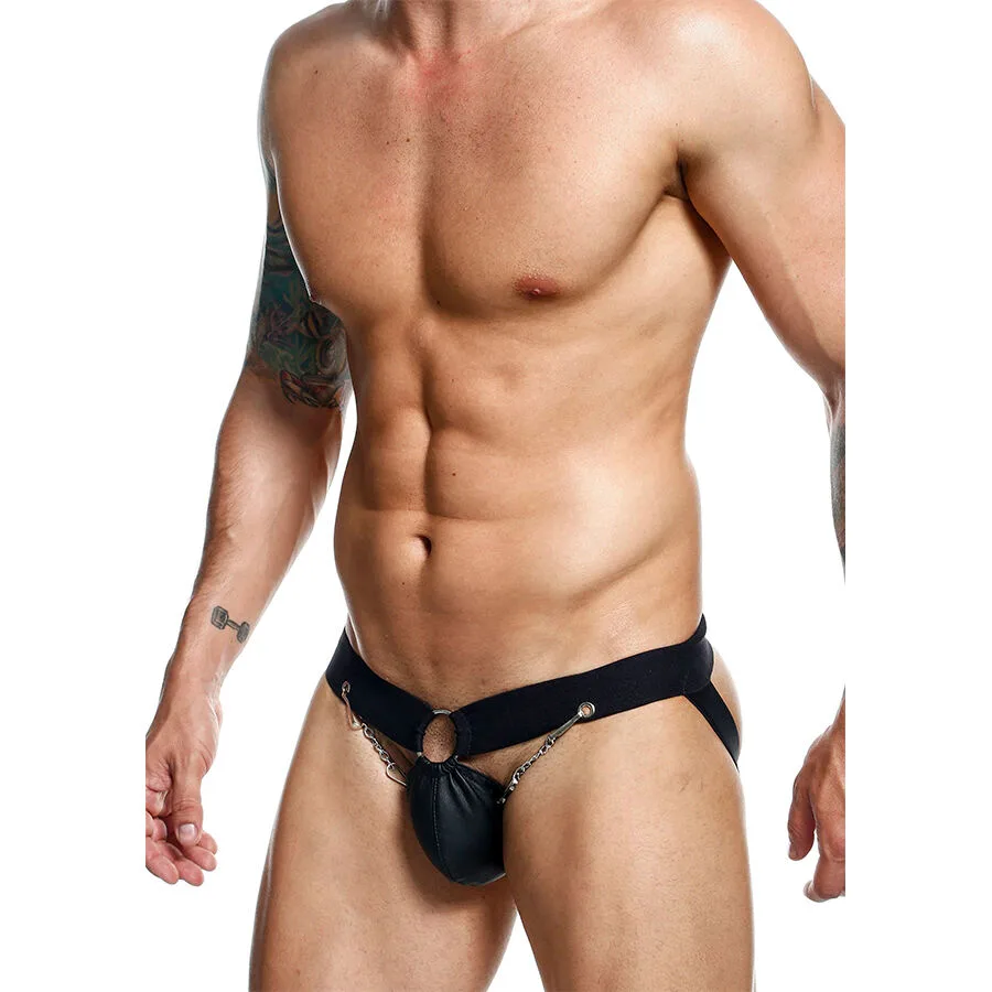 DNGEON JOCKSTRAP DE CADENA NEGRA TALLA ÚNICA