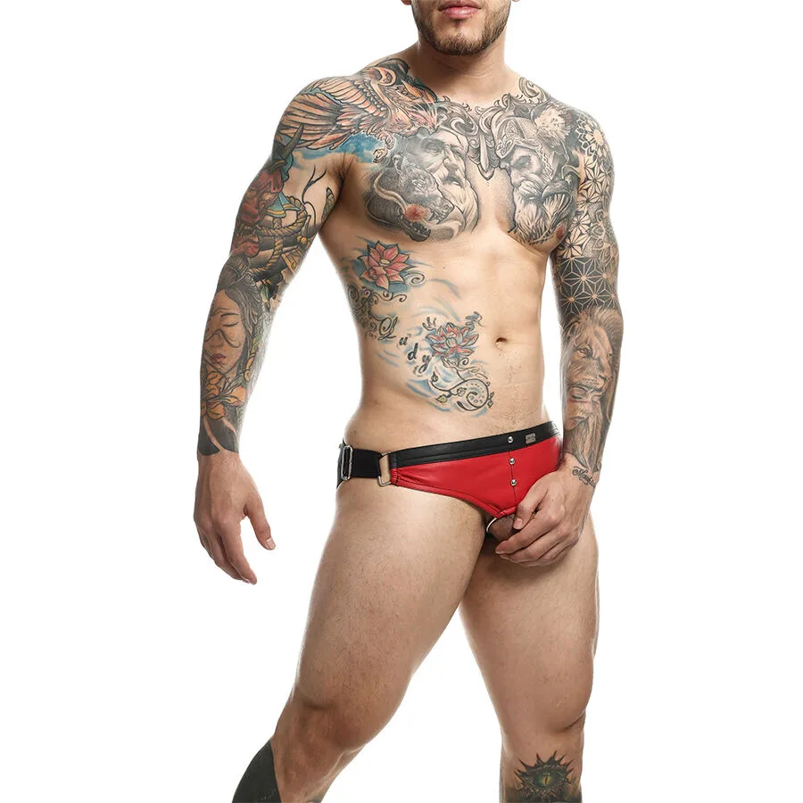 DNGEON JOCKSTRAP ANILLO PARA EL PENE ROJO TALLA ÚNICA