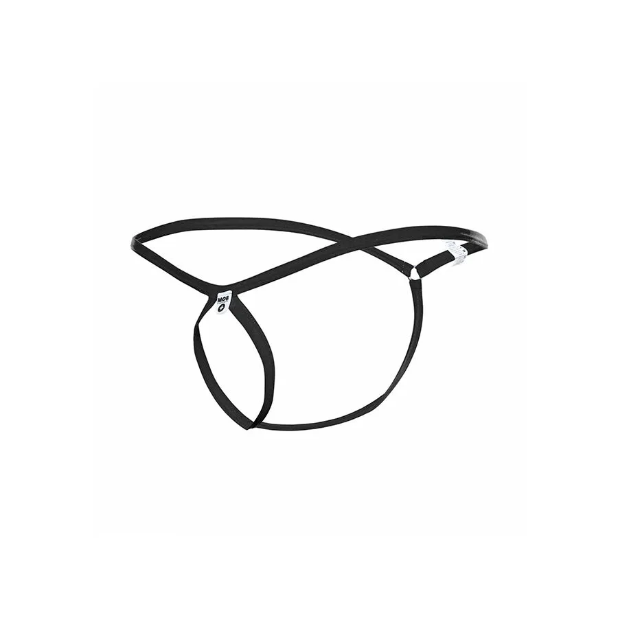 TANGA NEGRO CON FORMA DE LAGRIMA TALLA