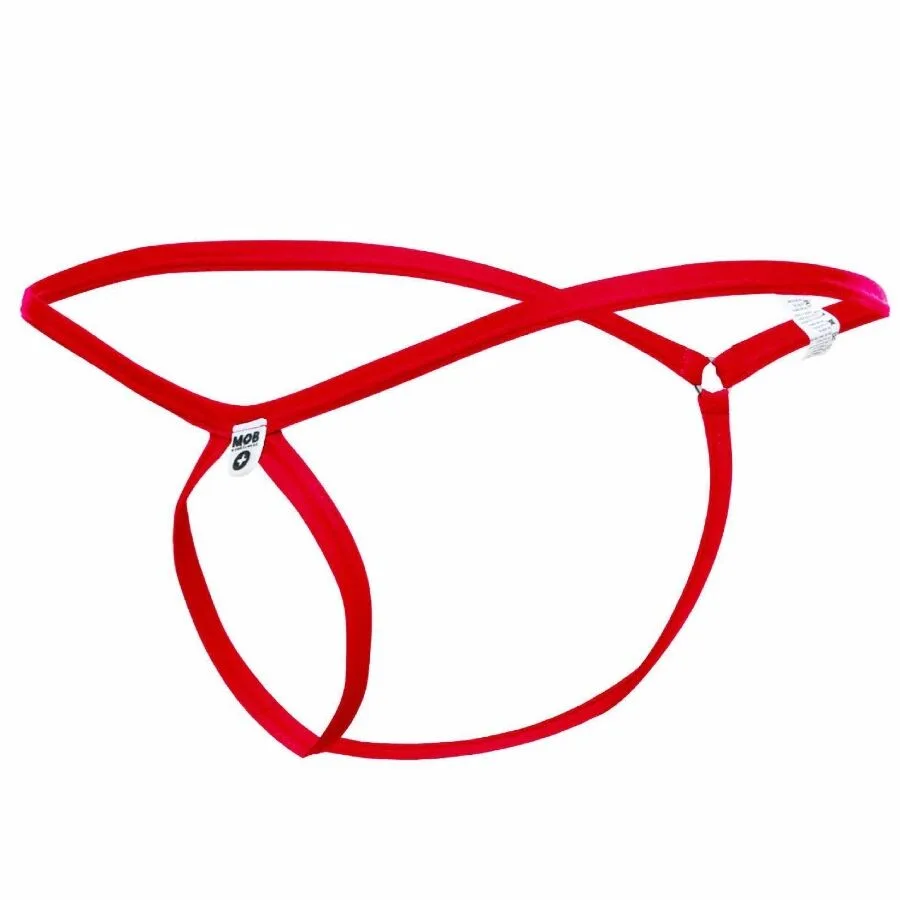 TANGA ROJO CON FORMA DE LAGRIMA TALLA