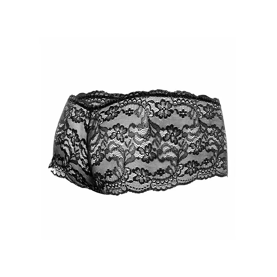 BOXER ENCAJE NEGRO TALLA