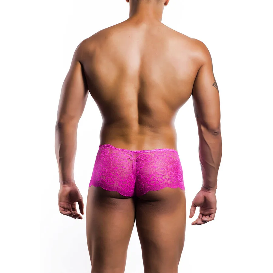 BOXER ENCAJE ROSA TALLA