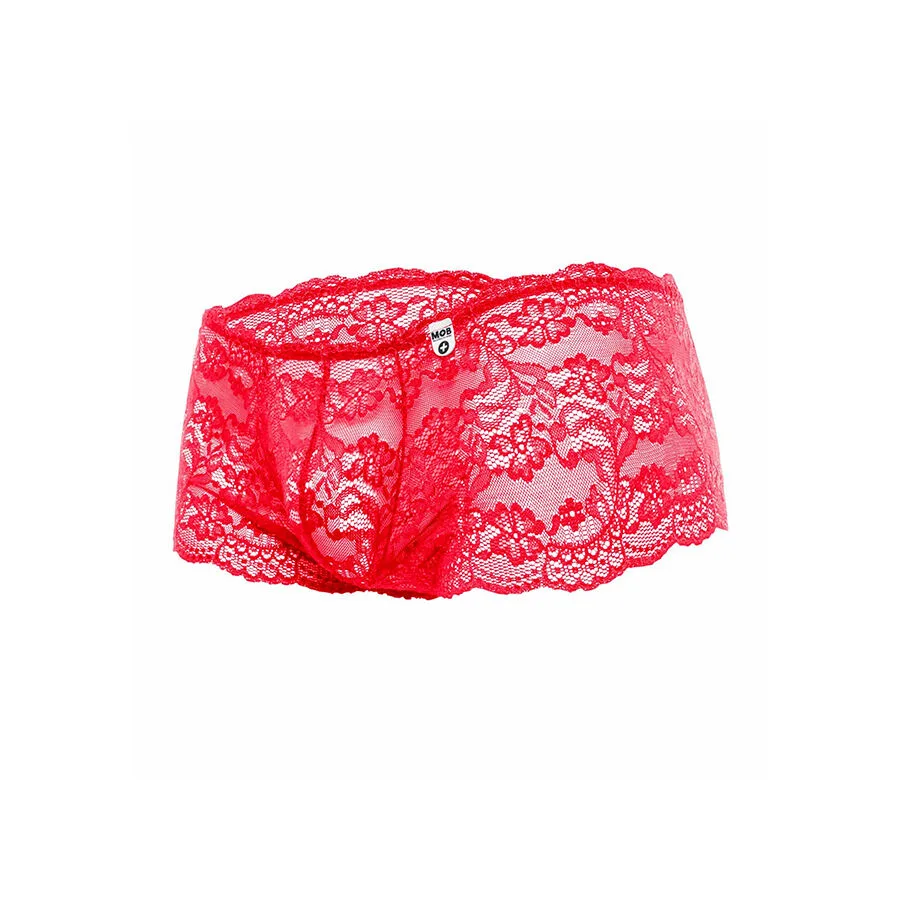 BOXER ENCAJE ROJO TALLA