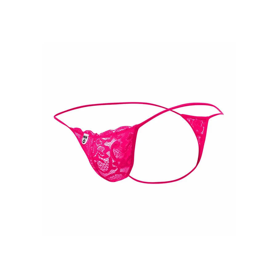 TANGA DE ENCAJE ROSA TALLA