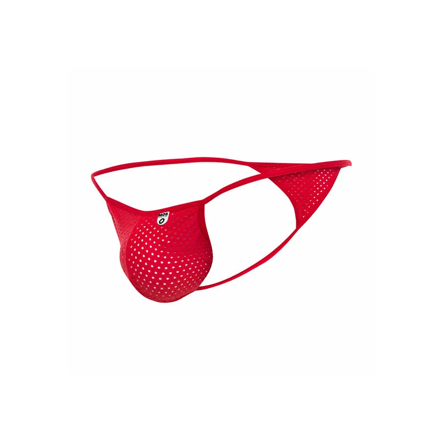 V-STRING DE MICROFIBRA ROJA TALLA
