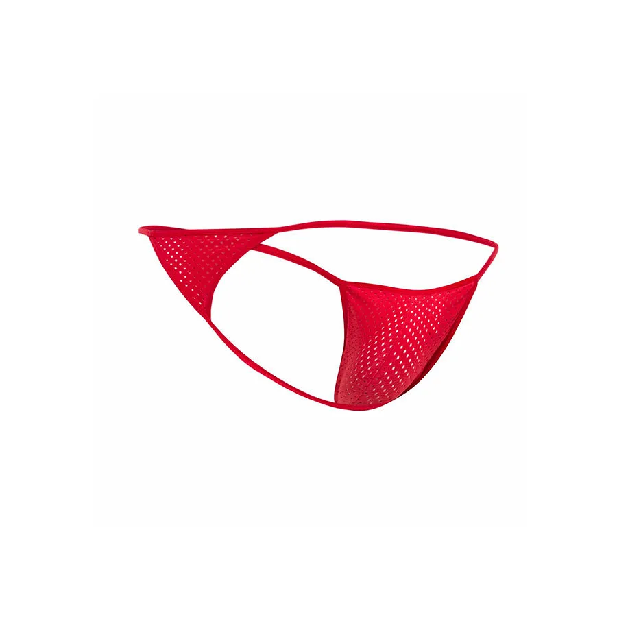 V-STRING DE MICROFIBRA ROJA TALLA