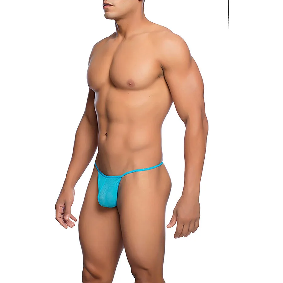 TANGA TRANSPARENTE CON FORMA DE T AQUA TALLA