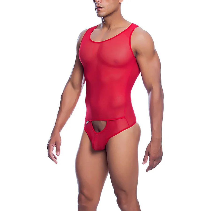 BODYSHEER TRANSPARTE ROJO TALLA