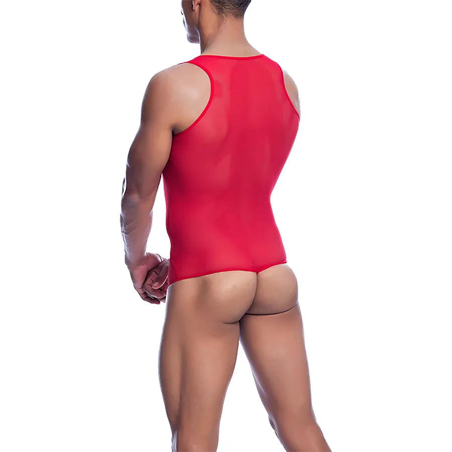 BODYSHEER TRANSPARTE ROJO TALLA