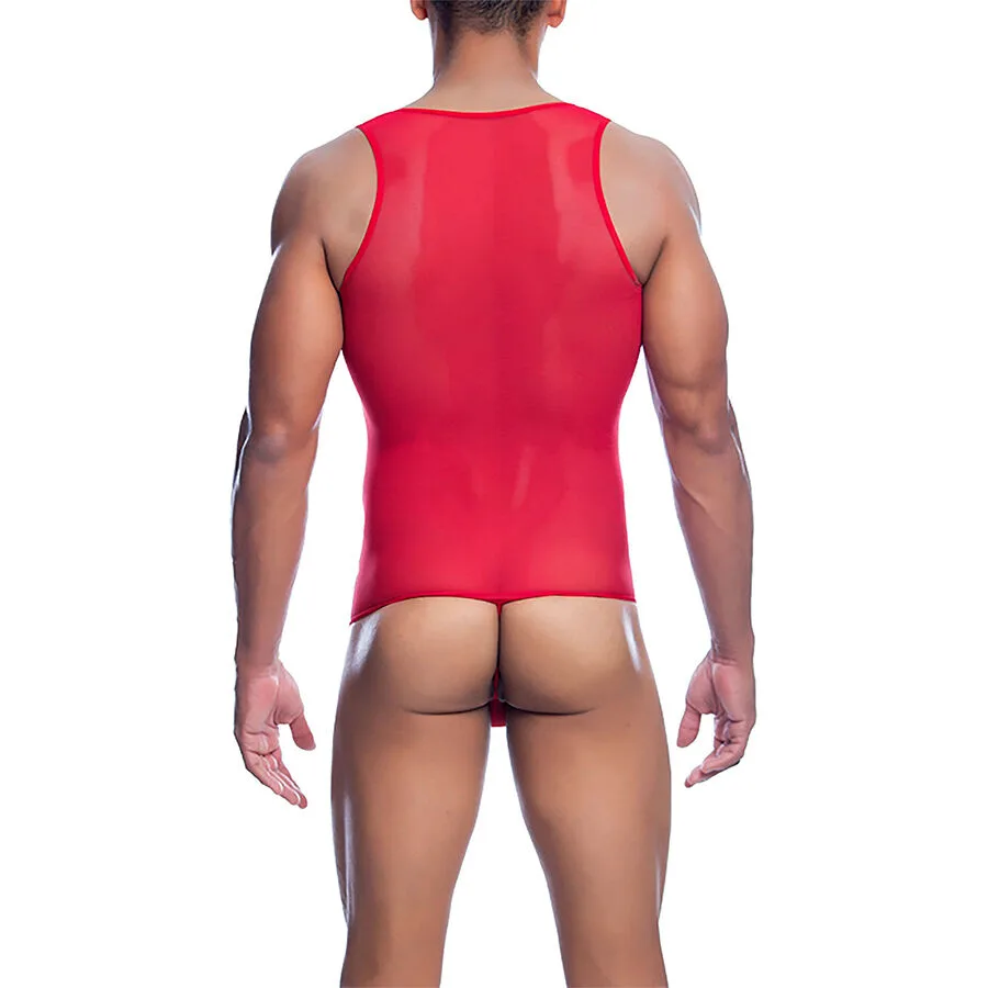 BODYSHEER TRANSPARTE ROJO TALLA