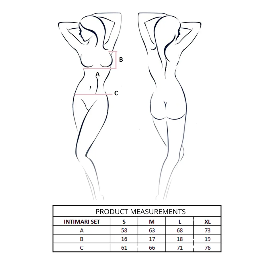 PASSION - INTIMARI SET SUJETADOR + BRAGAS ROSA