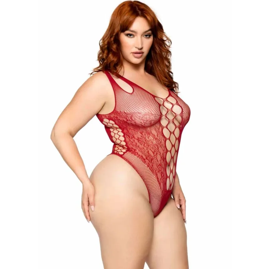 81641X BODY TIRANTES SIN COSTURAS BURDEOS TALLA 1X/2X