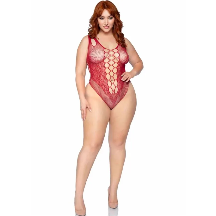 81641X BODY TIRANTES SIN COSTURAS BURDEOS TALLA 1X/2X
