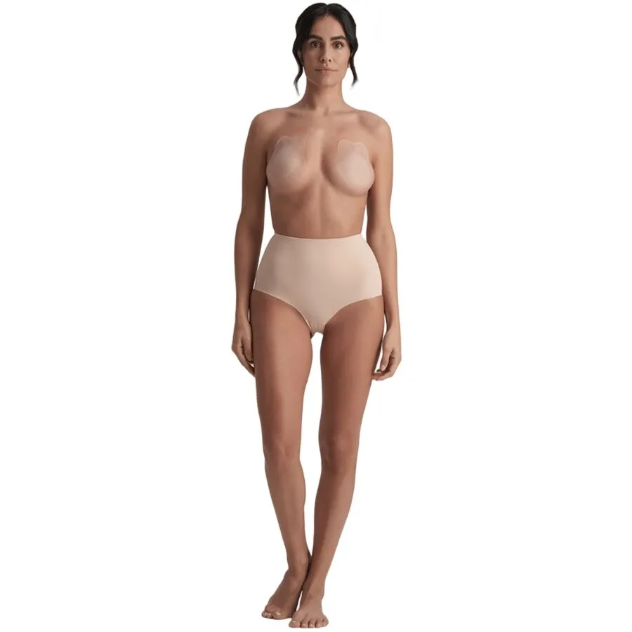 BYE-BRA - RABBIT COPAS DE SILICONA BEIGE TALLA