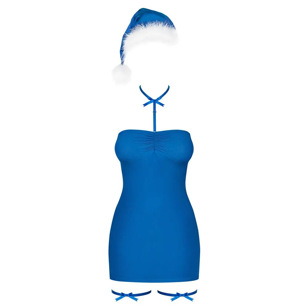 VESTIDO KISSMAS RED OBSESSIVE AZUL