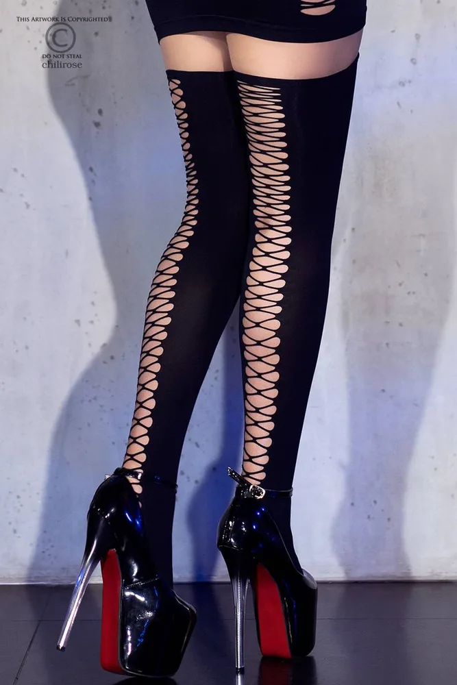 MEDIAS DE LIGAS CR-4398 NEGRAS