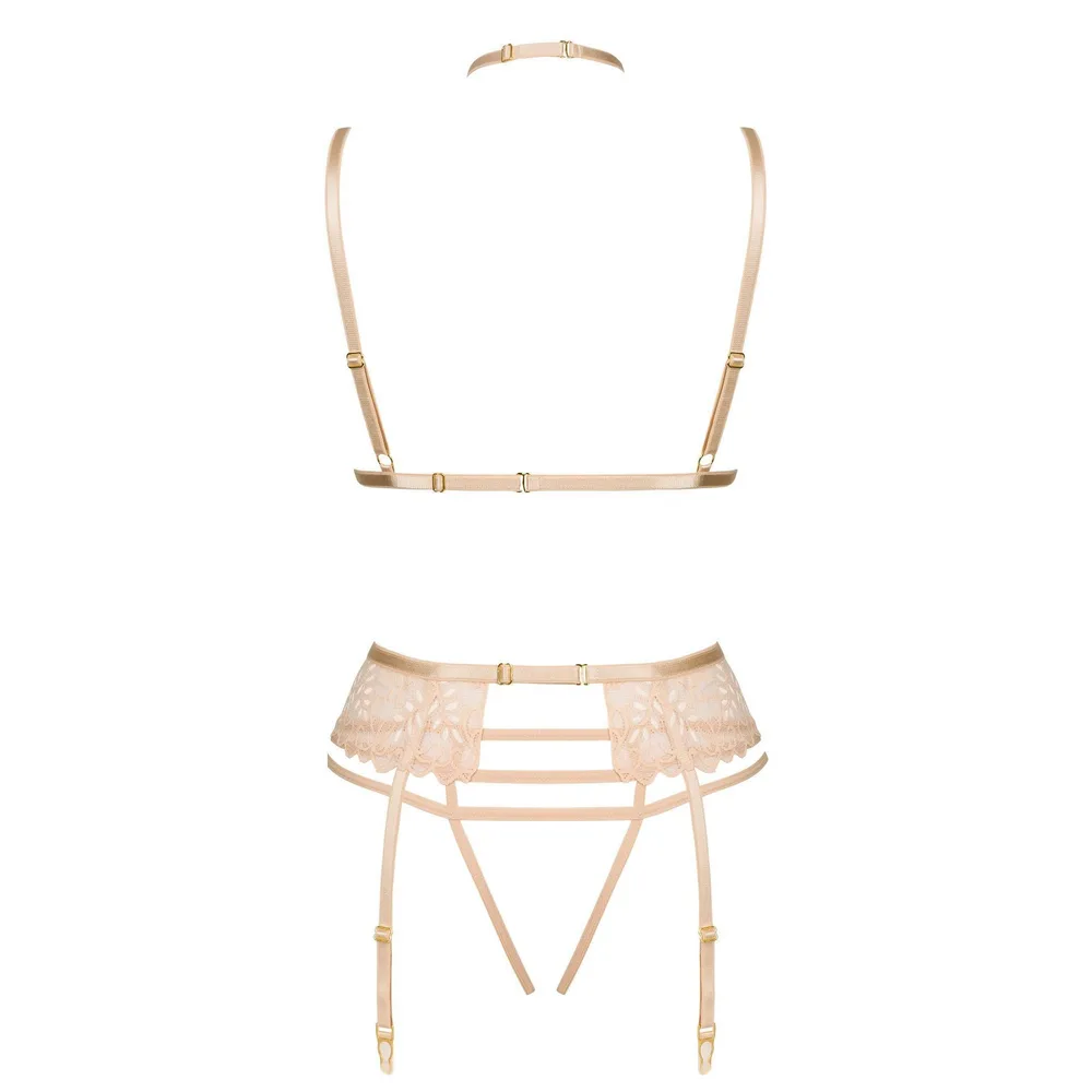 CONJUNTO DE 3 PIEZAS NOEMI NUDE BEAUTY NIGHT FASHION