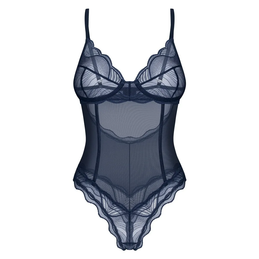 BODY CON APERTURA NIGHTLY AZUL