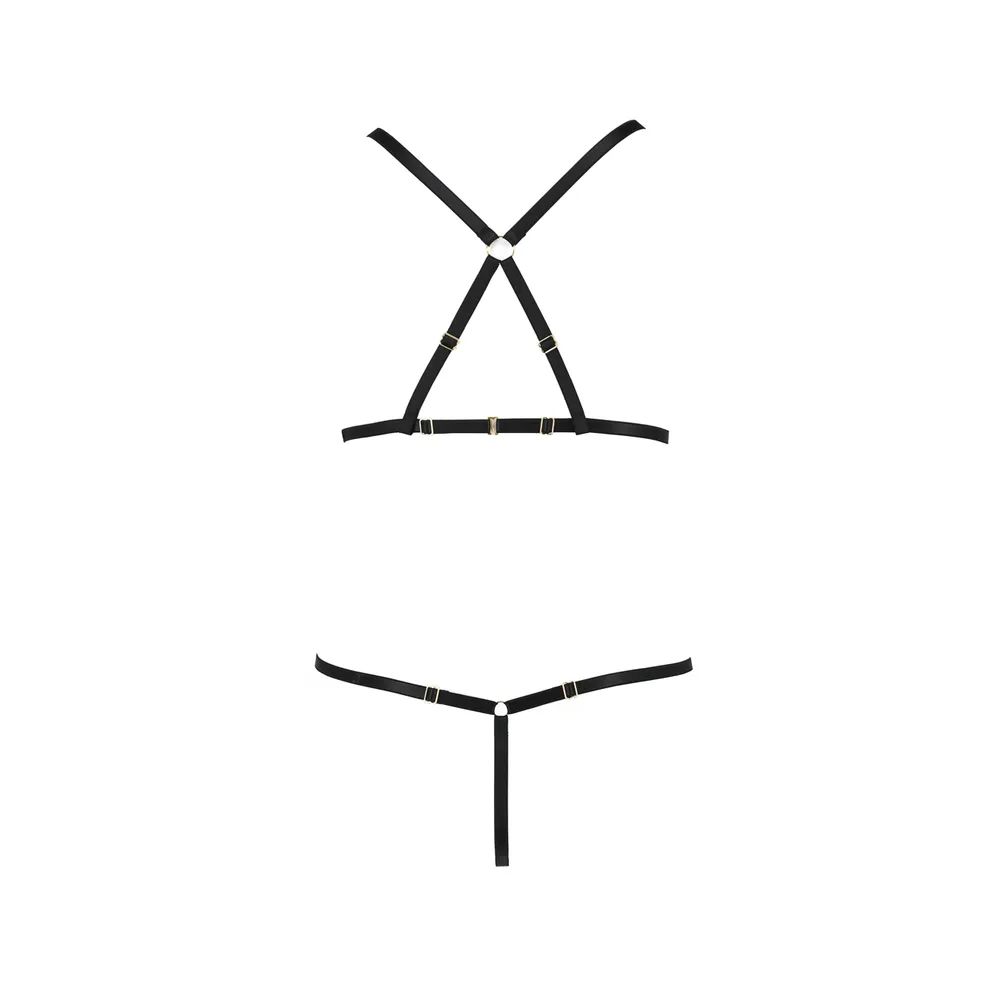 CONJUNTO DE 2 PIEZAS ARMANDA NEGRO DEVIL COLLECTION PASSION