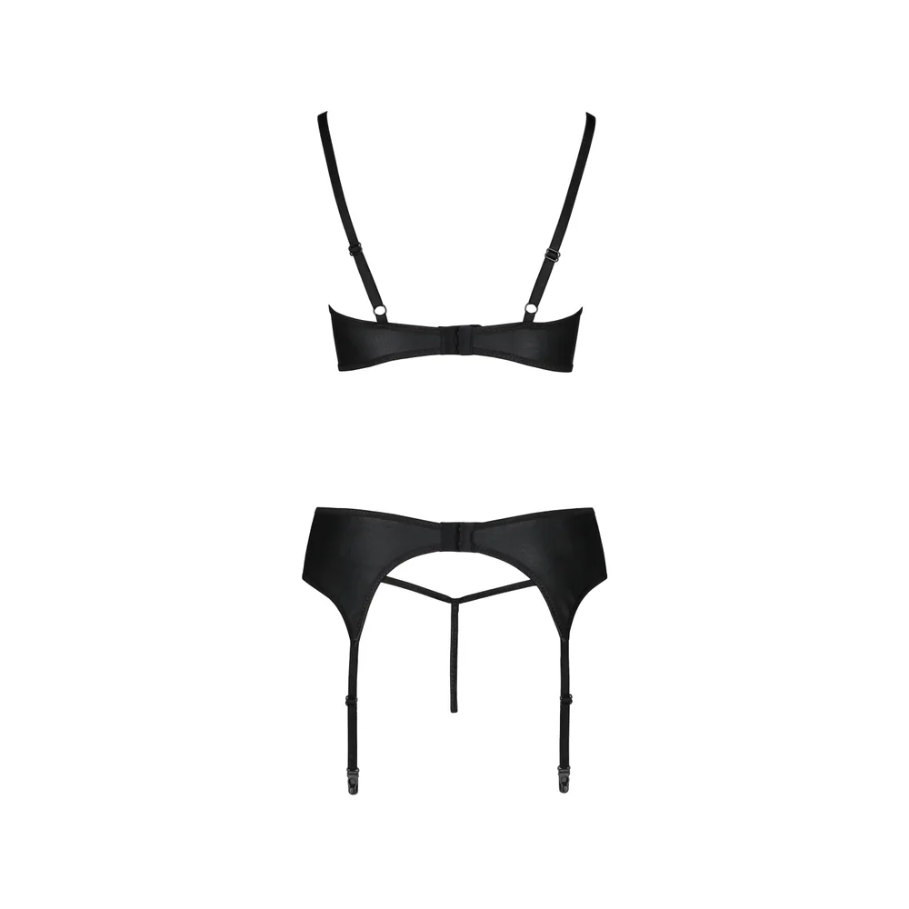 CONJUNTO DE 3 PIEZAS ASTRIDA NEGRO PASSION