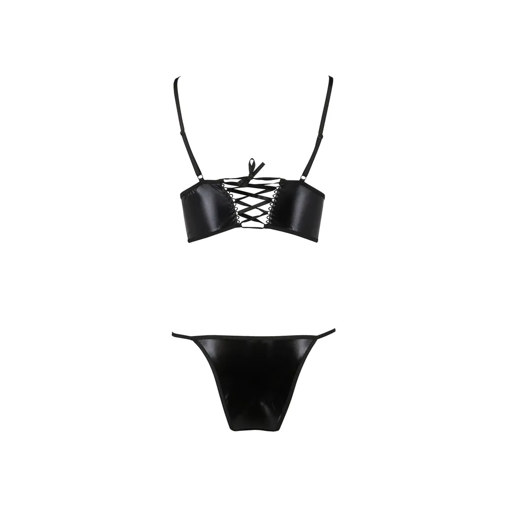 CONJUNTO DE 2 PIEZAS ASUNA NEGRO EROTIC LINE PASSION