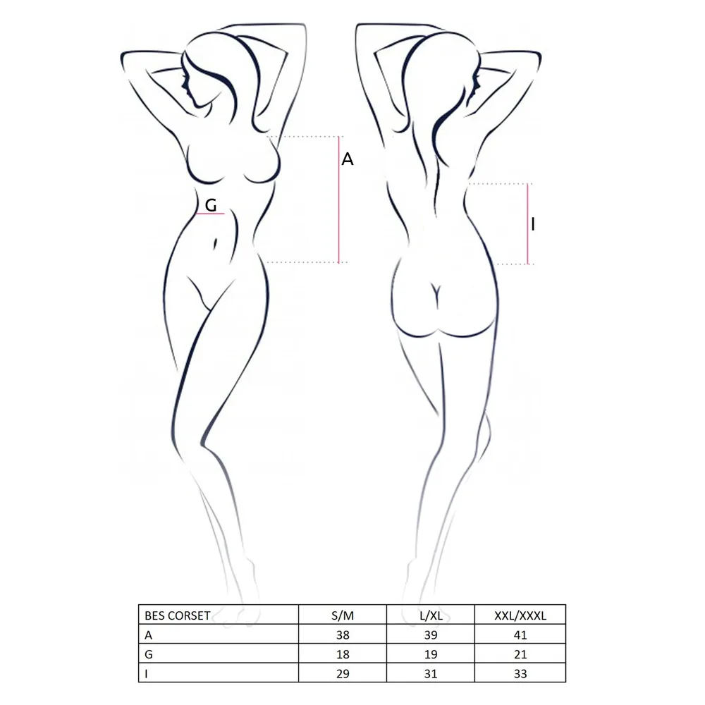 CORSÉ Y TANGA BES NEGRO PASSION