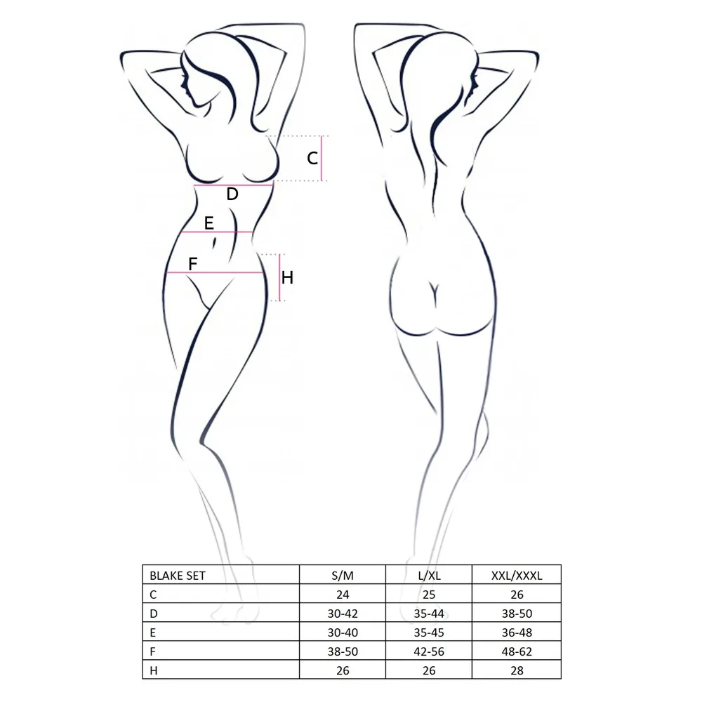  CONJUNTO DE 3 PIEZAS BLAKE NEGRO PASSION