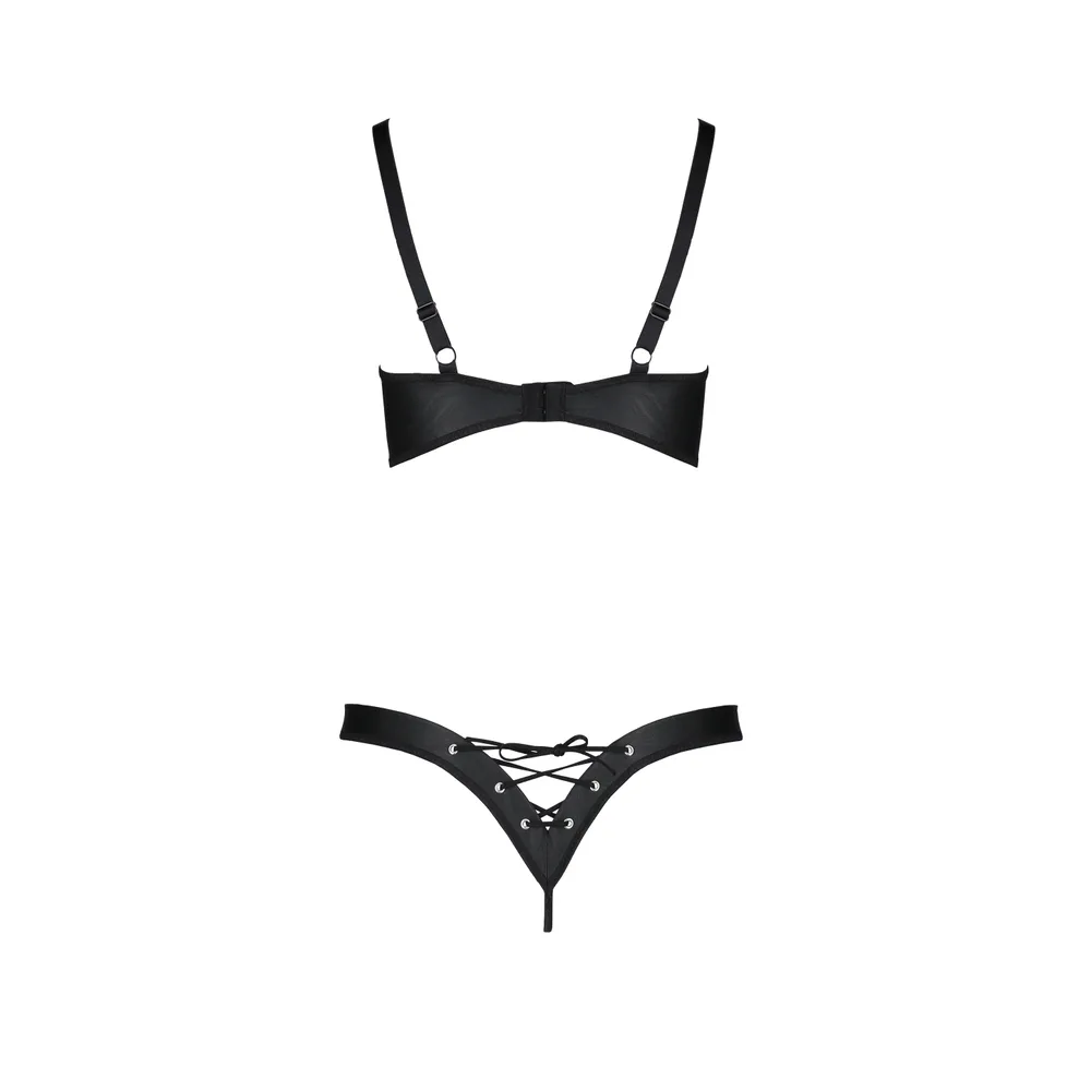 CONJUNTO DE 2 PIEZAS CELIN BIKINI NEGRO TALLA QUEEN PASSION