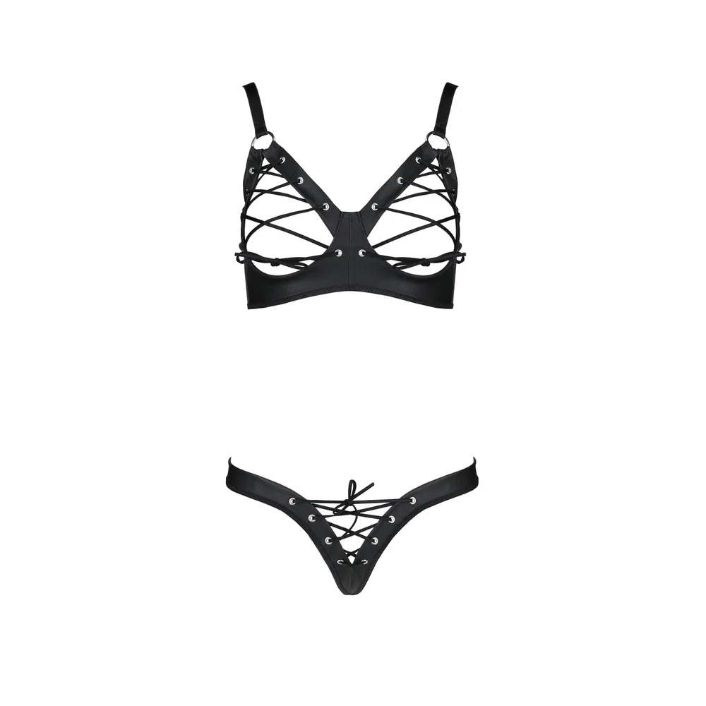 CONJUNTO DE 2 PIEZAS CELIN BIKINI NEGRO PASSION