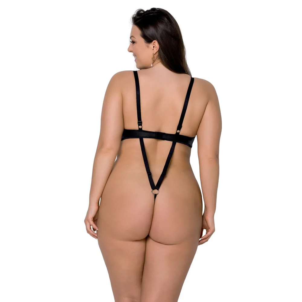 BODY CELIN NEGRO TALLA QUEEN PASSION
