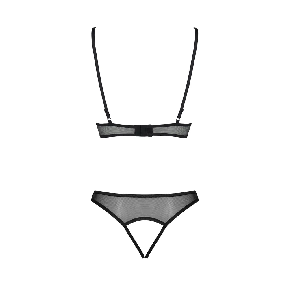 CONJUNTO DE 2 PIEZAS CHRISTA NEGRO EROTIC LINE PASSION