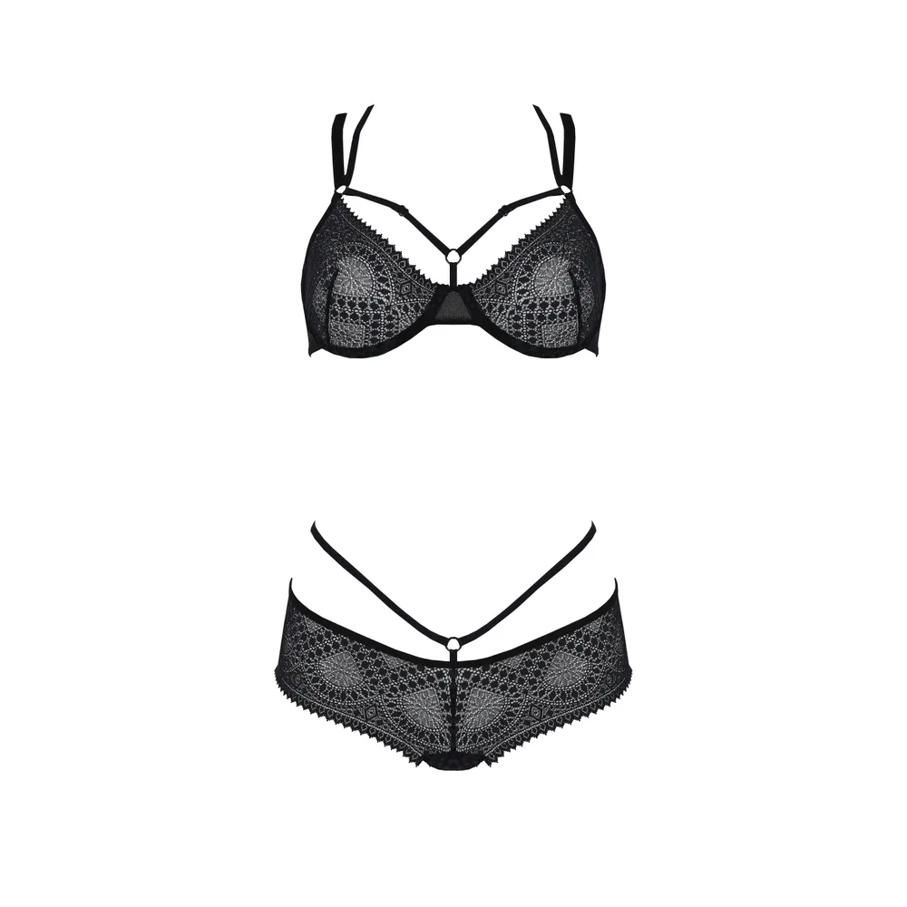 CONJUNTO DE 2 PIEZAS DROSERA BIKINI NEGRO ECO COLLECTION PASSION
