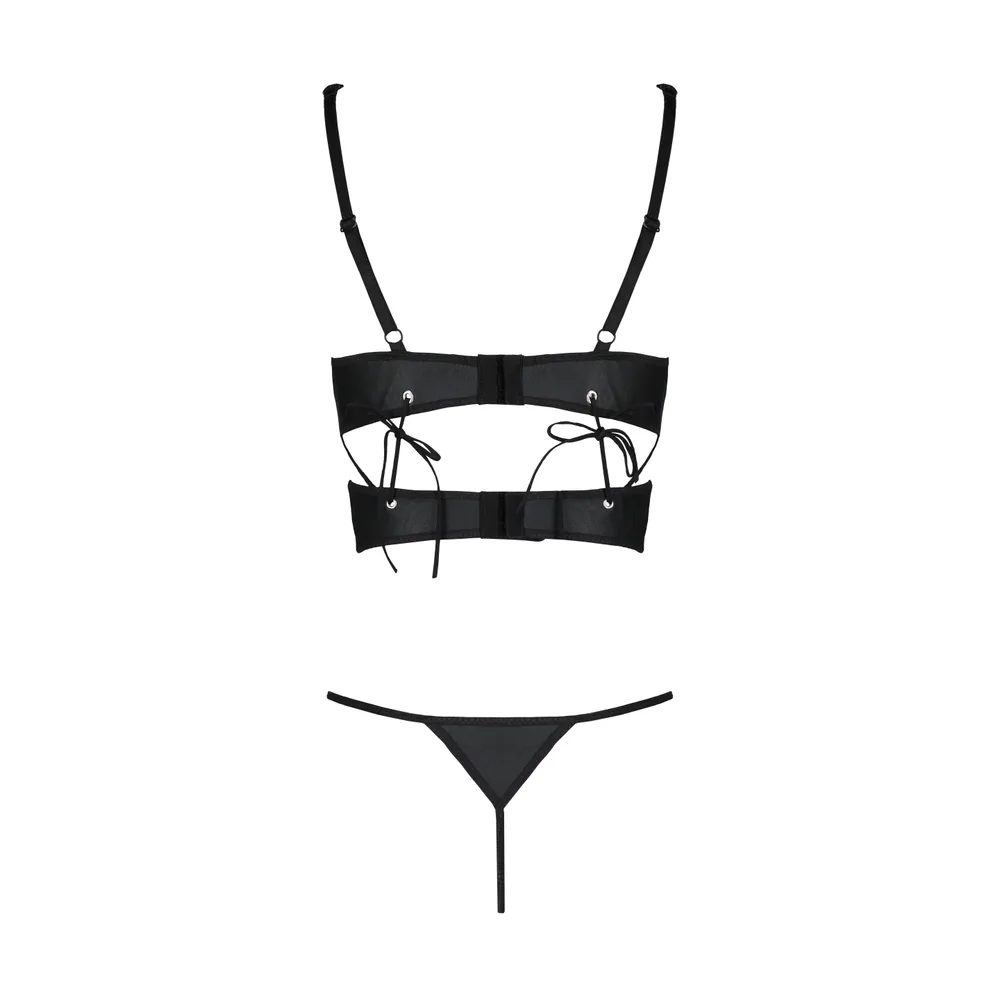 CONJUNTO DE 2 PIEZAS FRANCESCA BIKINI NEGRO PASSION