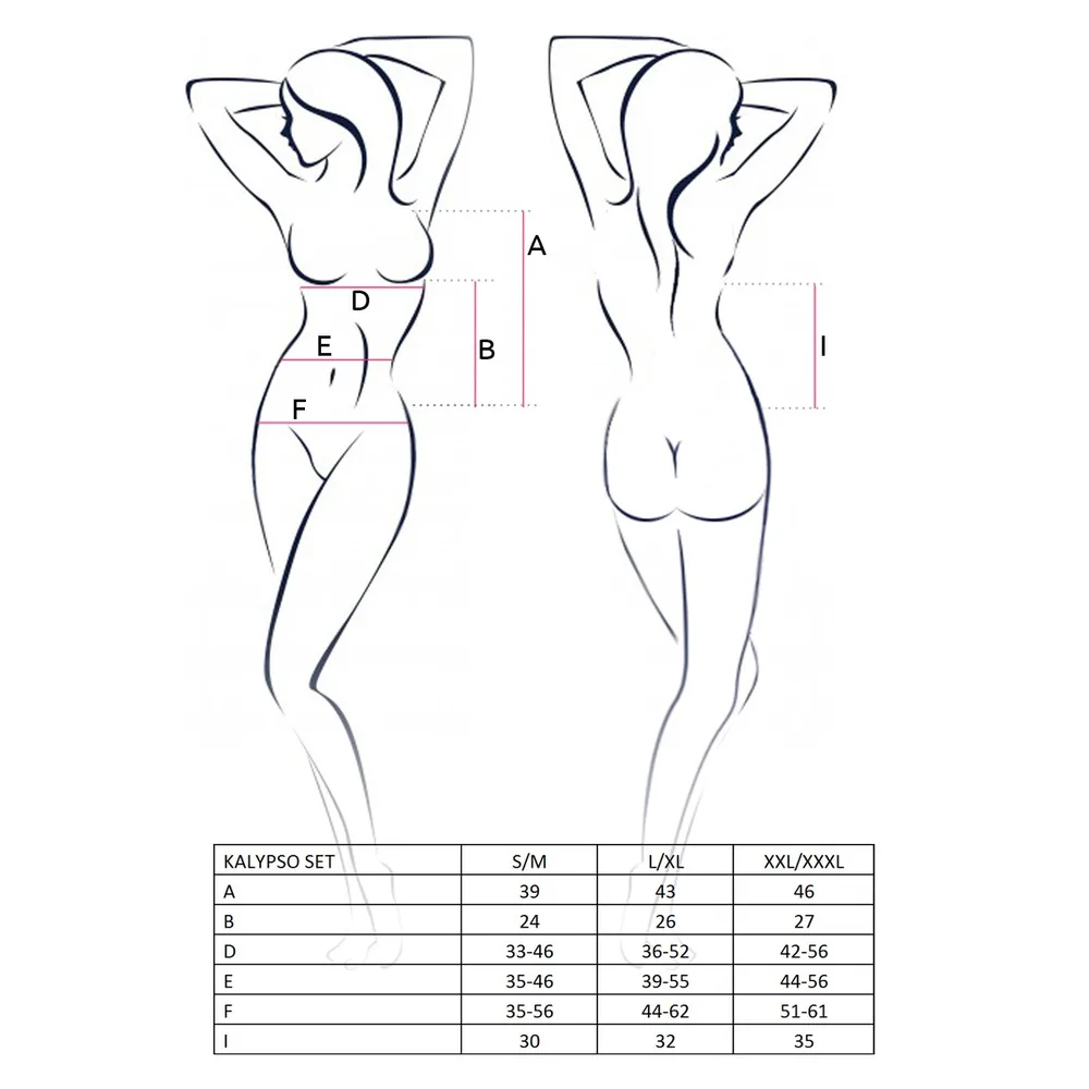 CONJUNTO DE 2 PIEZAS KALYPSO NEGRO PASSION