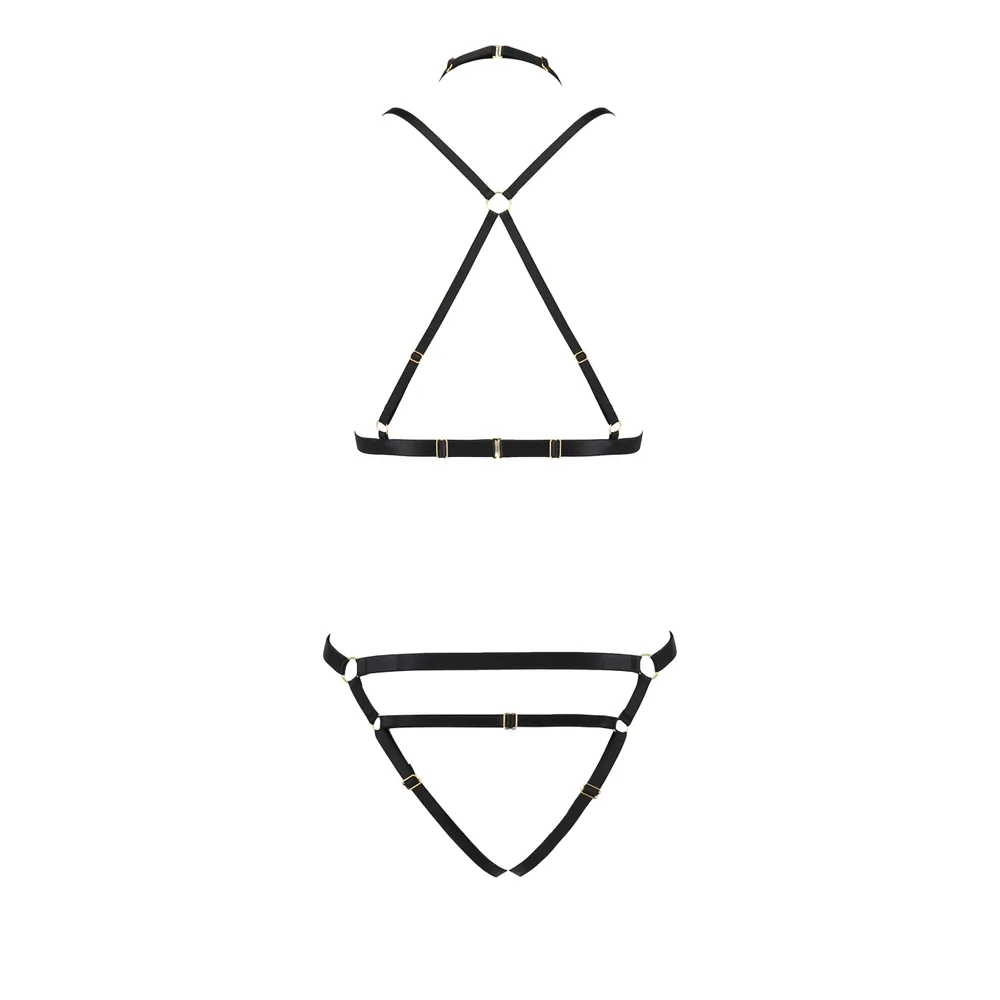 CONJUNTO DE 2 PIEZAS KELIS NEGRO DEVIL COLLECTION PASSION