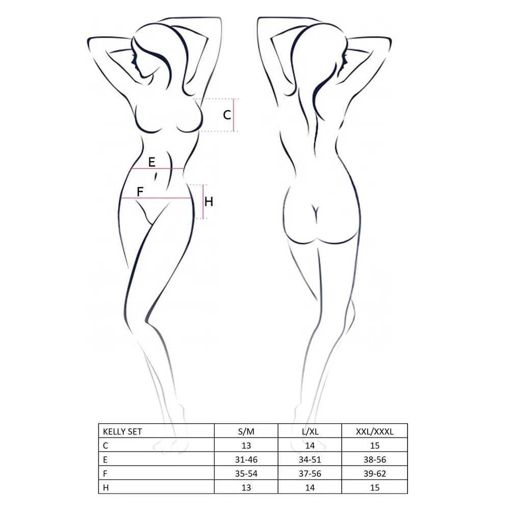 CONJUNTO DE 3 PIEZAS KELLY NEGRO PASSION