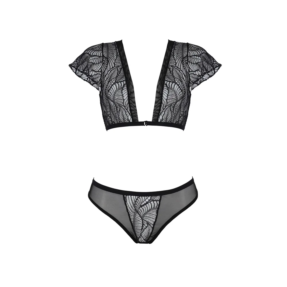 CONJUNTO DE 2 PIEZAS LEAFA BIKINI NEGRO ECO COLLECTION PASSION 