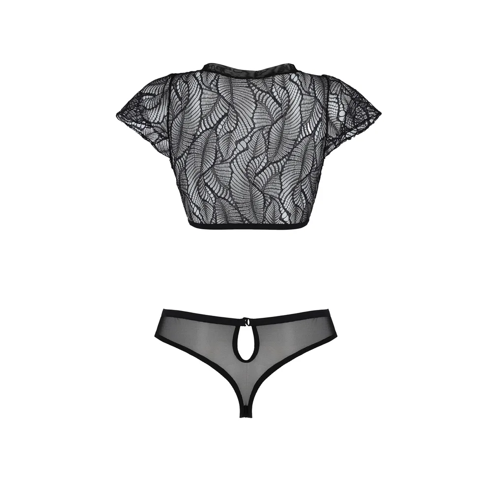 CONJUNTO DE 2 PIEZAS LEAFA BIKINI NEGRO ECO COLLECTION PASSION 
